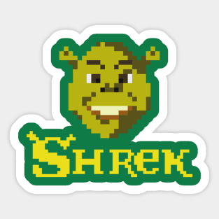 8Bit Shrek Sticker